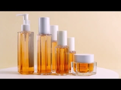 Emballage cosmétique de luxe 100 ml 120 ml 200 ml Bouteille de lotion en plastique hexagonale avec pompe à pulvérisation de brouillard corporel