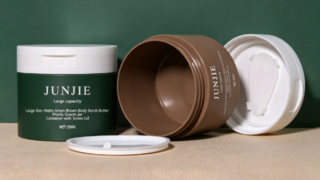 Bouchon à vis rabattable personnalisé de luxe, cosmétique, soins de la peau, masque capillaire, crème de gommage corporel, plastique, 250ml, 300ml