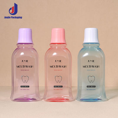 Bouteille de rince-bouche en plastique personnalisée 100 ml/250 ml/300 ml Bouteilles de lotion pour le corps vide pour les cosmétiques