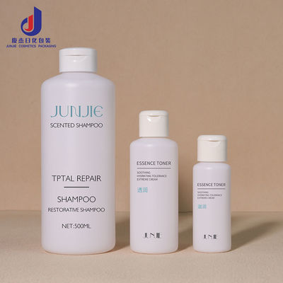 Bouteille de shampooing en plastique PET avec bouchon à rabat de 60 ml, 120 ml, 500 ml, emballage de lotion pour le corps pour emballage cosmétique