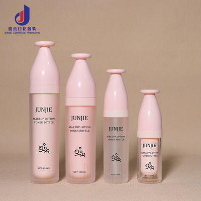 Emballage cosmétique rose de qualité supérieure soins de la peau Champignon tête de jeu 30ml 50ml 100ml 110ml bouteille de lotion acrylique avec couvercle