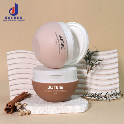 Prix d'usine Plastic PP 200g Bouteilles cosmétiques avec capuchon Flip Top Scrub du corps du visage Toner de coton Des coussinets de coton Container avec pinceau